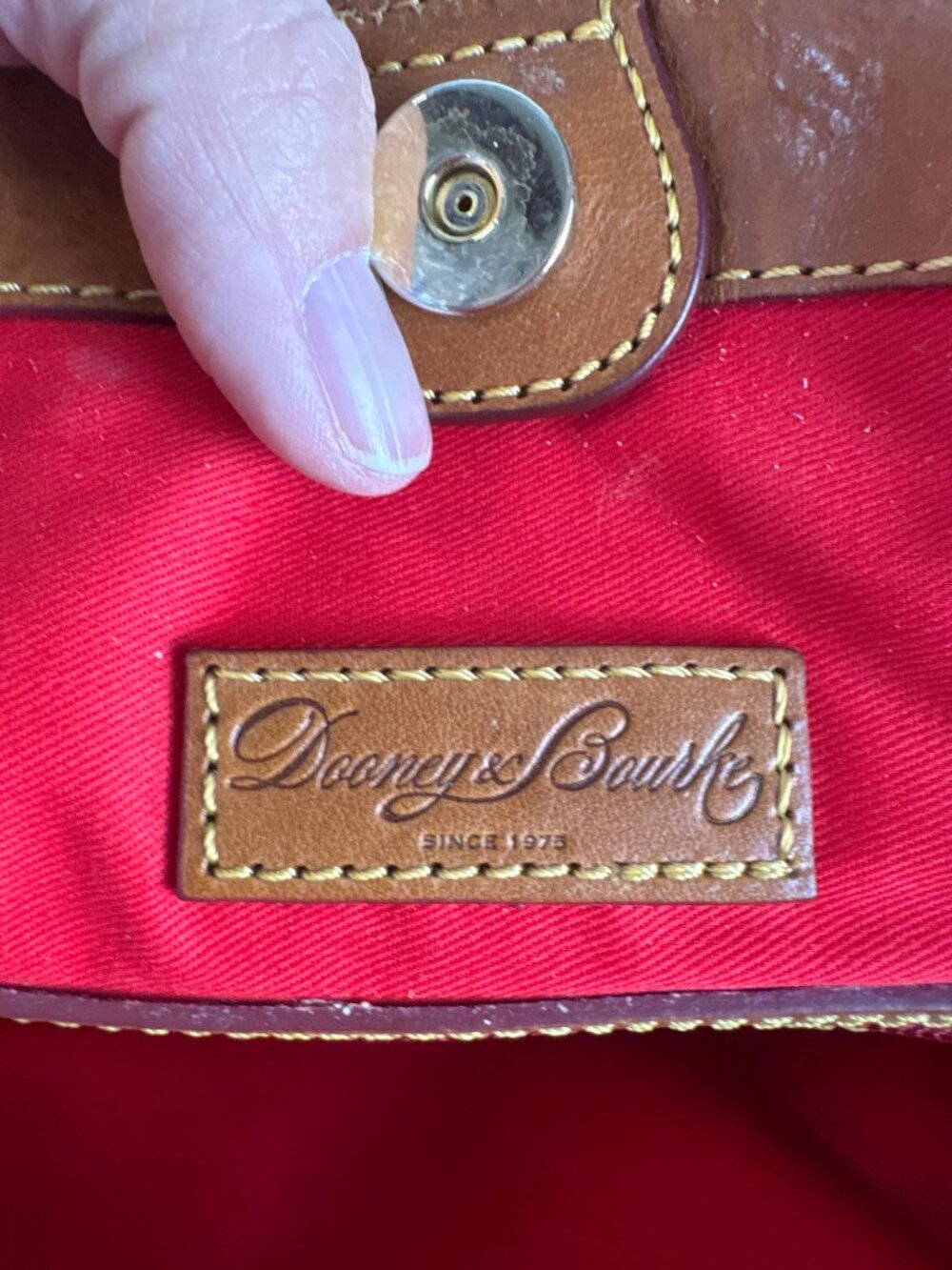 Dooney & Bourke Florentine East/West Chelsea Tote in Natural, Scarf and Chain - Picture 12 of 16